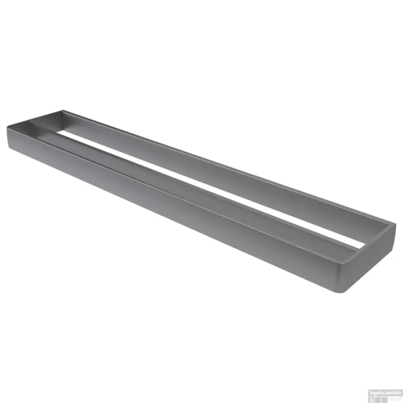 Handdoekhouder Dubbel Haceka Aline Grey 60,8x3,5 cm Aluminium Mat Grijs Lage Prijs