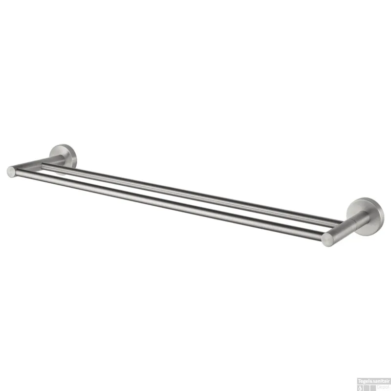Handdoekhouder Haceka Kosmos Tec dubbel 80 cm Mat Chroom Gecertificeerd