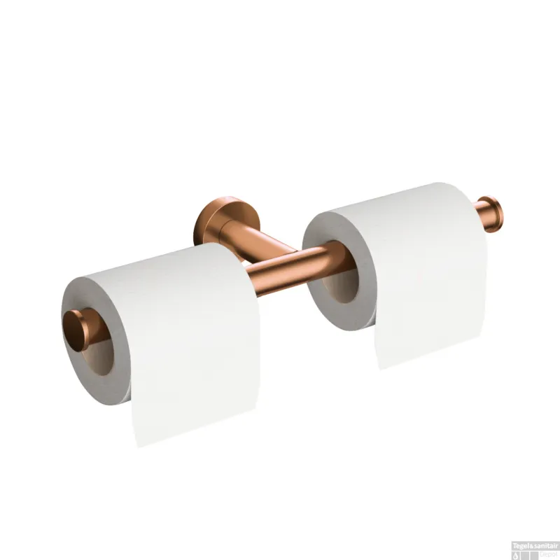 Toiletrolhouder Hotbath Cobber Geborsteld Koper Living Colours Finale Uitverkoop