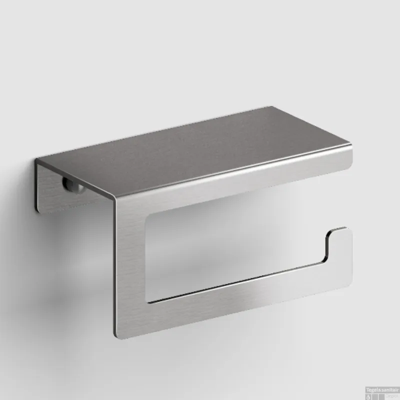Toiletrolhouder Clou Fold 7,5 x 14,7 cm Geborsteld RVS Beperkte Voorraad
