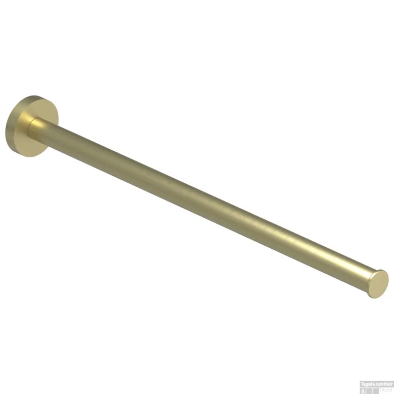 Handdoekrek IVY Vast Een lids 38 cm Geborsteld Mat Goud PVD Laatste Versie