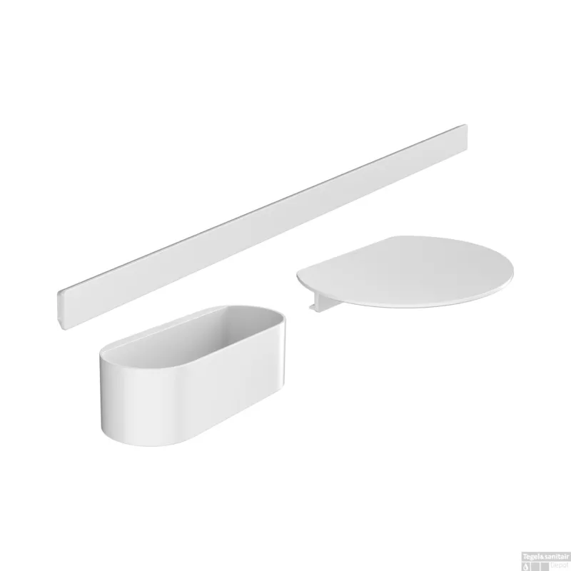 Bundelset Bad HansGrohe WallStoris Mat Wit Favoriet