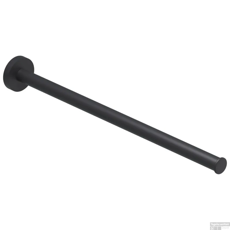 Handdoekrek IVY Vast Een lids 38 cm Mat Zwart PED Direct Verzonden