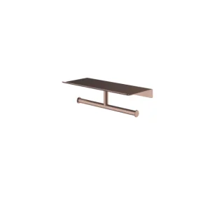 Must-Have Hotbath &More Dubbele rolhouder voor Planchet serie Geborsteld koper PVD