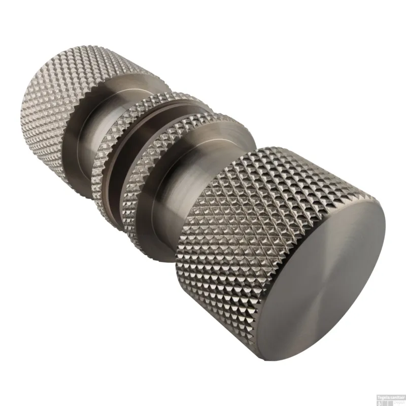Merkproduct BRAUER Handgreep enkelpunts model B Carving tbv glazen deuren PVD RVS-kleurig geborsteld