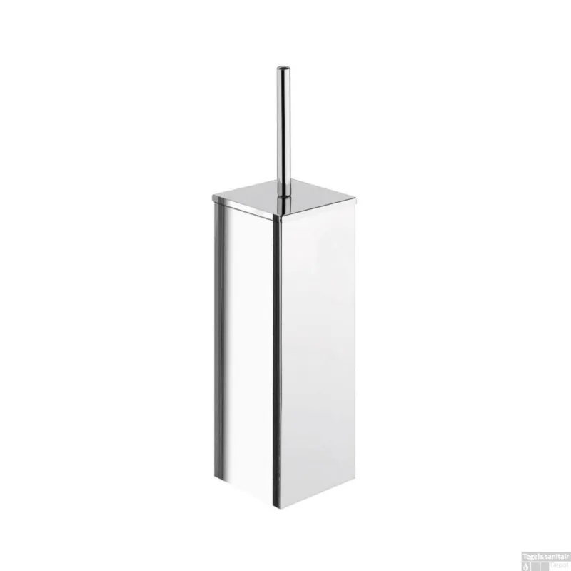 Uitverkoop Toiletborstelhouder Sapho Colorado Vrijstaand Vierkant 36x8.8 cm Gepolijst RVS