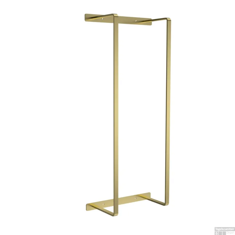 Veilige Betaling Handdoekrek BWS Jack Verticaal 67x28x14 cm Geborsteld Goud