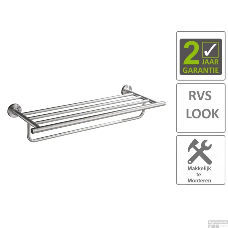 BWS Handdoekrek Hera Lig/Hang Rond RVS Fabrieksprijs