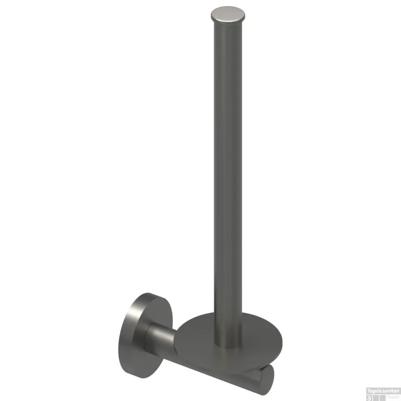 Reserverolhouder IVY Wandmodel Voor 2 Rollen Geborsteld Metal Black PVD Favoriet