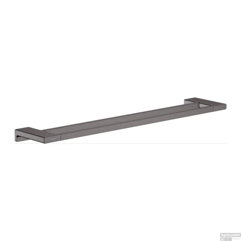 Dubbel Handdoekrek AddStoris HansGrohe 64,8 cm Geborsteld Zwart Chroom Betaalbaar