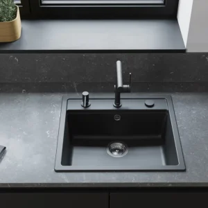 Koop Online Hansgrohe A41 zeep-/lotiondispenser, mat zwart