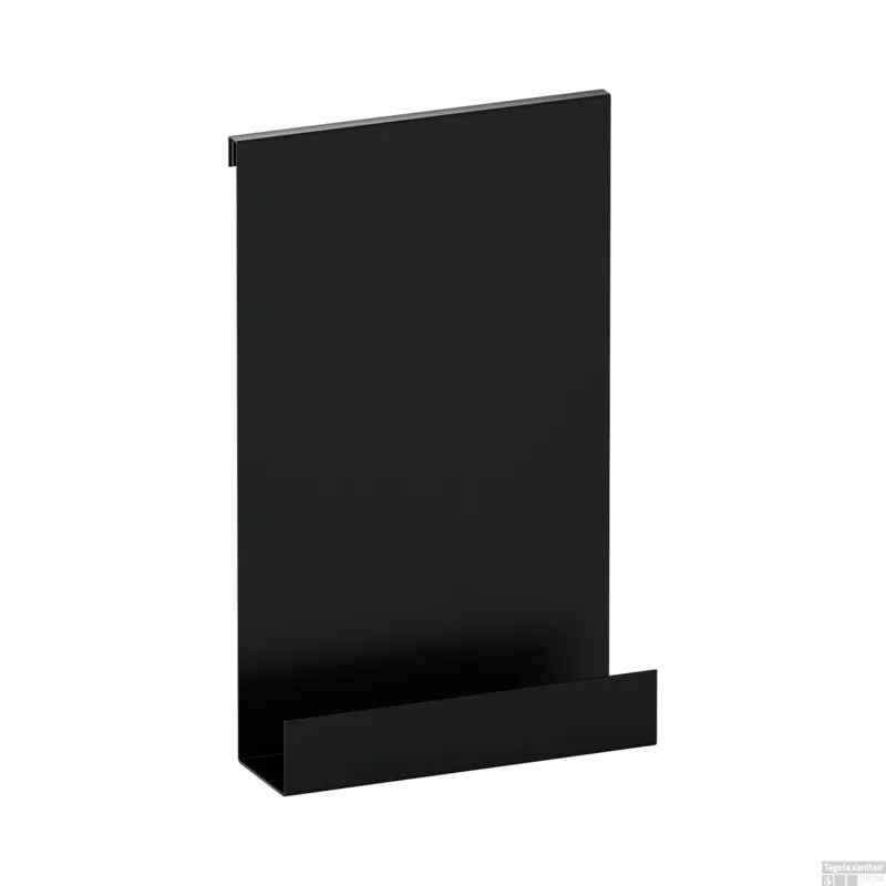 Doucherek Brauer Black Edition Hangend met Glasklem Mat Zwart Op = Op
