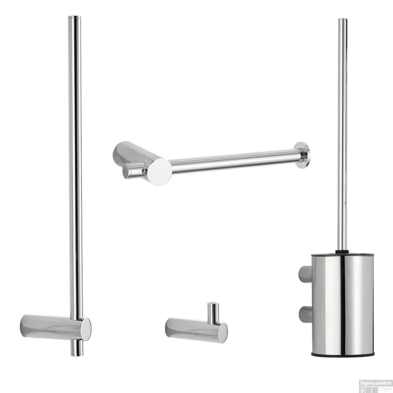 Toiletaccessoires Set BWS Academy Chroom Gratis Retour