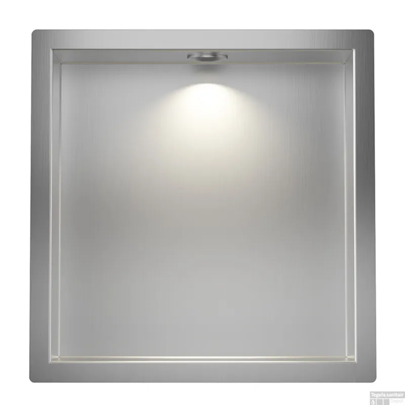 Bestel Nu Inbouwnis Wiesbaden Demis 30x30x7cm Met Led RVS