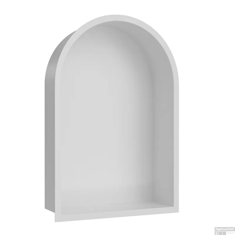 Inbouwnis Ovaal Wiesbaden Demis 30x45x7 cm Mat Wit Populair