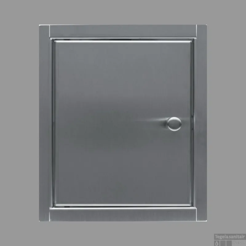 Betrouwbaar Inbouw Toiletkastje Back-up RVS Geborsteld 13,5x16x13,5 cm