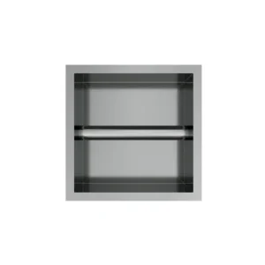 Lage Prijs Hotbath &MORE Inbouw nis & borstelgarnituur 90x16x12,6cm RVS 316