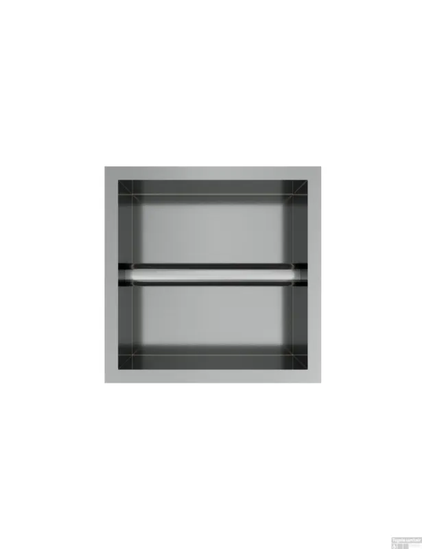 Lage Prijs Hotbath &MORE Inbouw nis & borstelgarnituur 90x16x12,6cm RVS 316