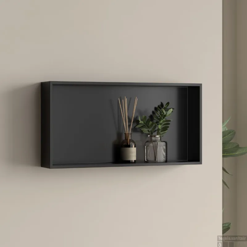 Opbouwnis Best-Design Bandy 60x30x8 Mat Zwart Nieuw