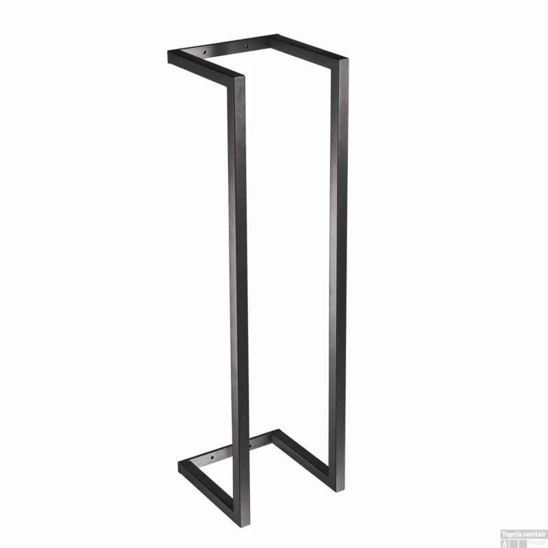 Handdoekhouder Qisani Flow Geborsteld Gun Metal Hoge Kwaliteit