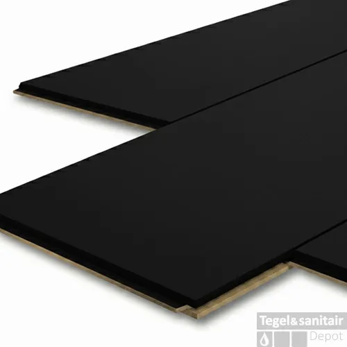 Plafondpanelen MDF Sanimex 260x38.5x1.2cm Mat Zwart (Doosinhoud 2.08 m2) Speciale Aanbieding