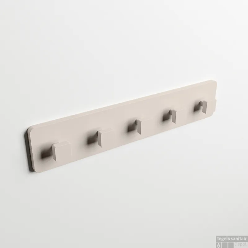 Goedkoop MONDIAZ EASY Handdoekhaakjes 45cm solid surface kleur Linen