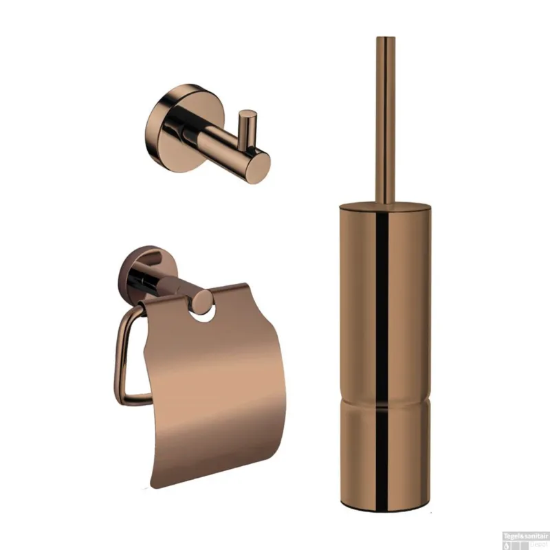 Fabrieksprijs Toiletset Best Design One Pack Dijon PVD Glans Brons