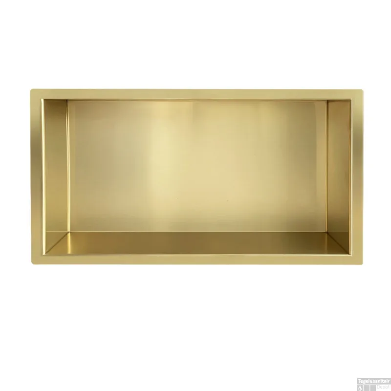 Inbouwnis Wiesbaden 30x60x10 cm Geborsteld Messing Goud Lage Prijs