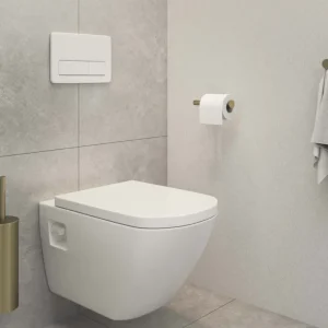 Toiletaccessoire Set MAY 3-in-1 Geborsteld Mat Goud PVD Finale Uitverkoop