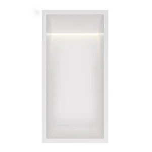 Hotbath &MORE Inbouwnis 30x15x10cm met LED IP44 Mat Wit Alleen Vandaag