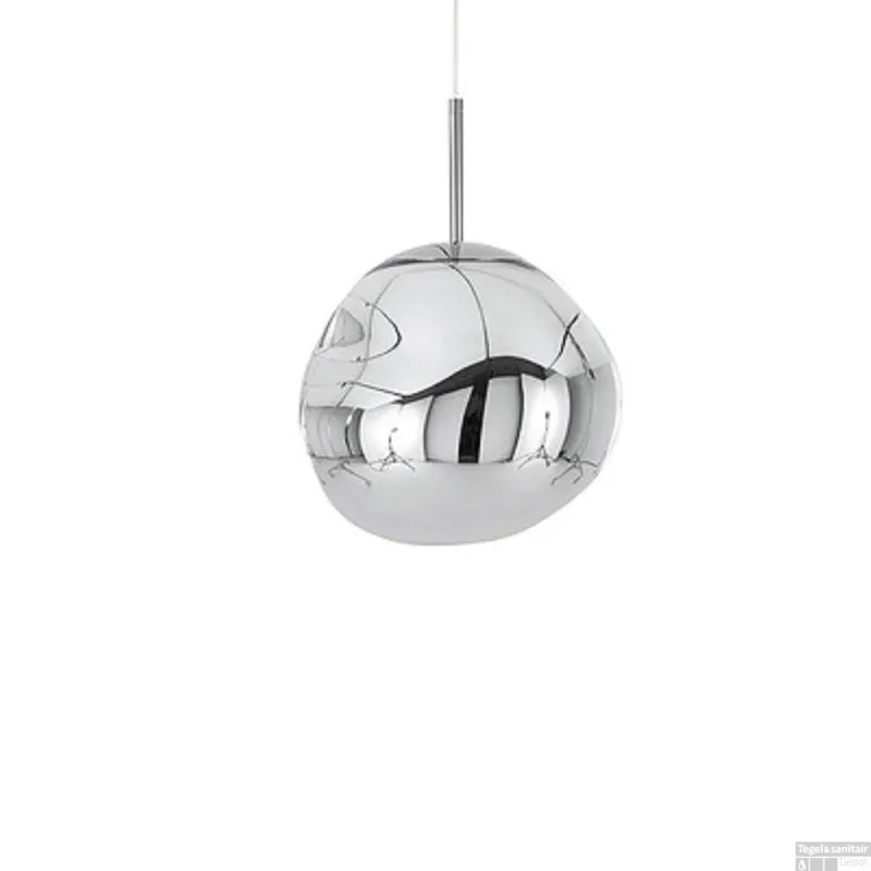 Hanglamp Sanimex Njoy Met E27 Fitting 27 cm Inclusief 4W Lamp Glas Chroom Koopje