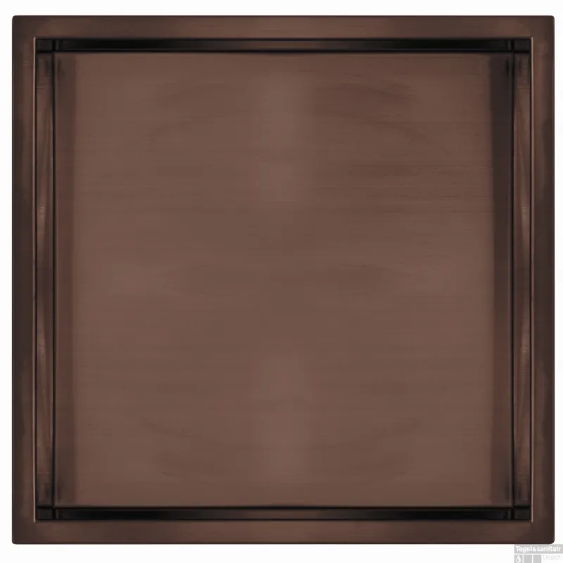 Inbouwnis Qisani Flow Enkel Geborsteld Copper Op = Op