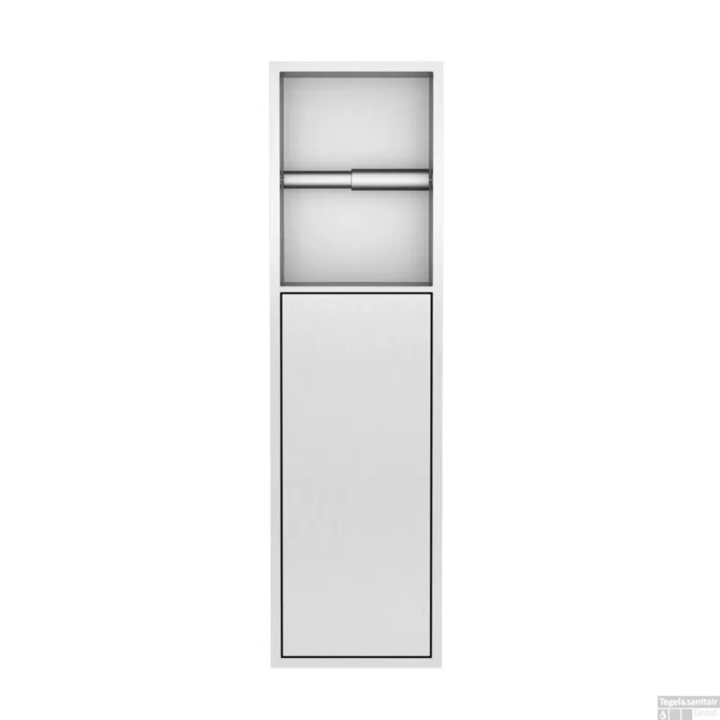 Toiletrolhouder Best Design Zione Inbouw 60x17x12 cm RVS Merkproduct