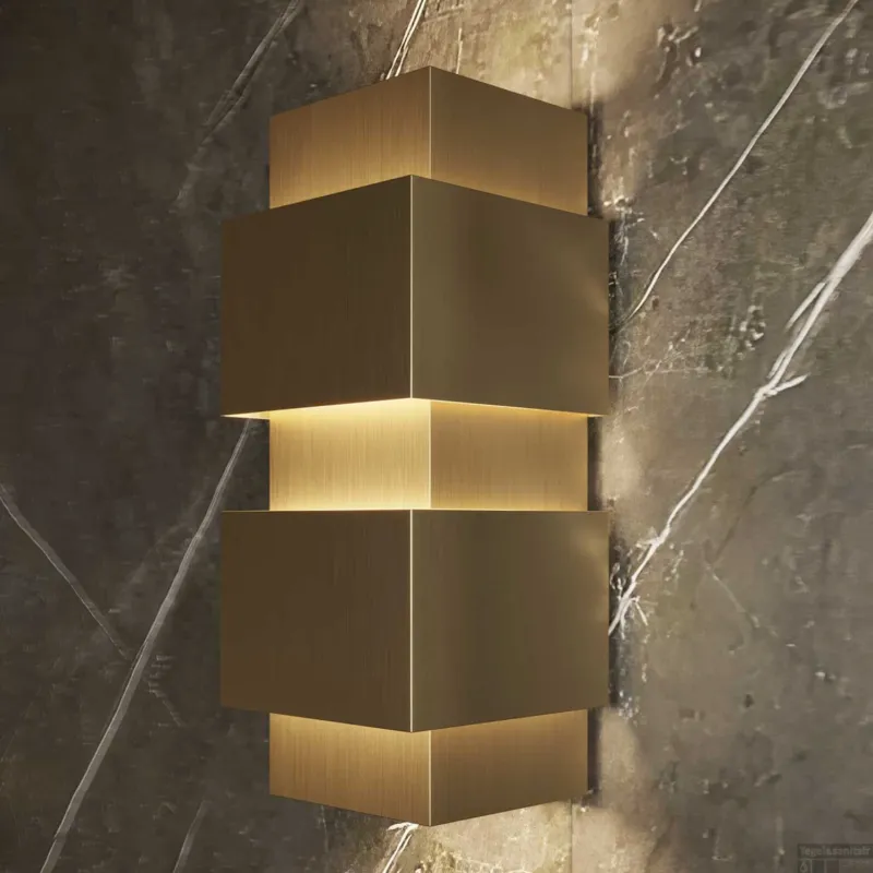 Wandlamp Martens & Meijer Berlin 10x26 Cm Rechthoek Geborsteld Gunmetal Finale Uitverkoop