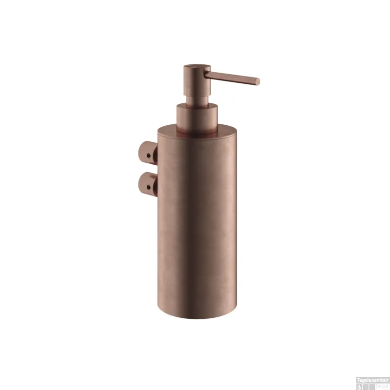 Exclusieve Aanbieding Zeepdispenser Hotbath Archie Wandmodel Geborsteld Koper PVD
