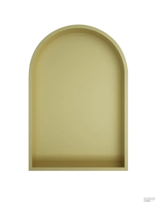 Hotbath &MORE Inbouwnis Toogmodel 30x45x10cm Geborsteld Messing PVD Betrouwbaar