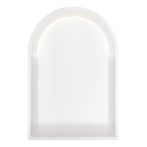 Hotbath &MORE Inbouwnis Toogmodel 30x45x10cm met LED IP44 Mat Wit Hoge Kwaliteit