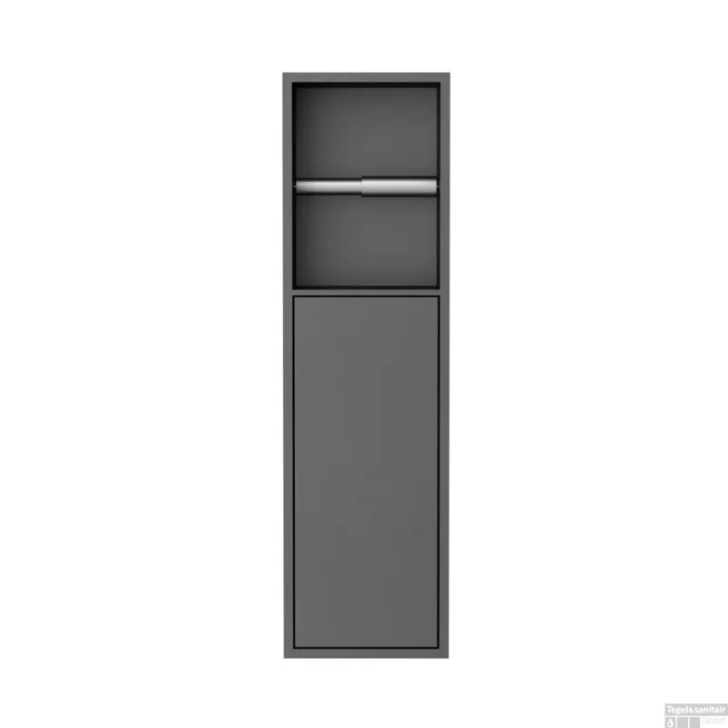Veilige Betaling Toiletrolhouder Best Design Zione Inbouw 60x17x12 cm Gunmetal