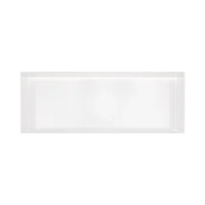 Populair Hotbath &MORE Inbouwnis 30x80x10cm frameless + LED Mat Wit