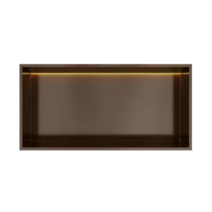 Bestel Nu Hotbath &MORE Inbouwnis 30x60x10cm met LED IP44 Tuscan Bronze