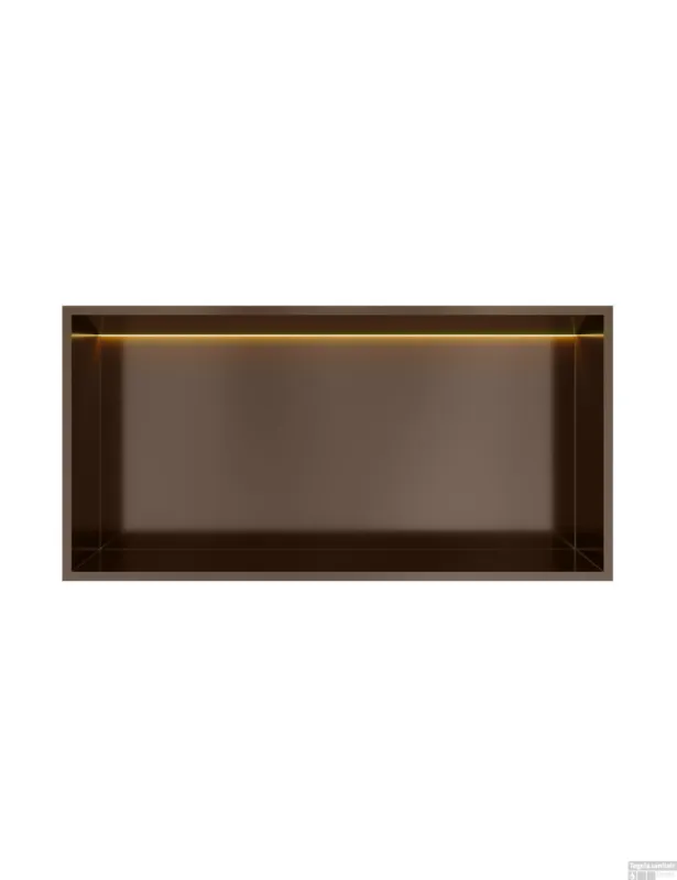 Bestel Nu Hotbath &MORE Inbouwnis 30x60x10cm met LED IP44 Tuscan Bronze