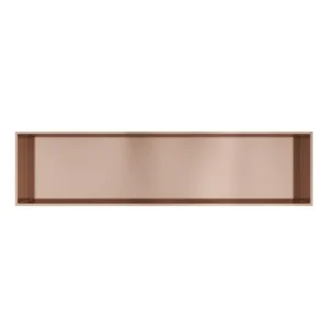Beperkte Voorraad Hotbath &MORE Inbouwnis 30x120x10cm Geborsteld Koper PVD