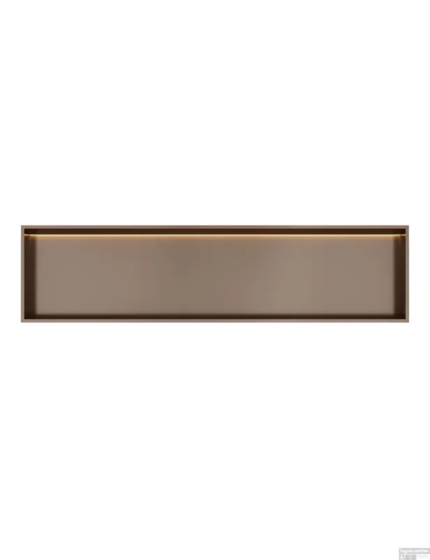Goedkoop Hotbath &MORE Inbouwnis 30x120x10cm met LED IP44 Tuscan Bronze