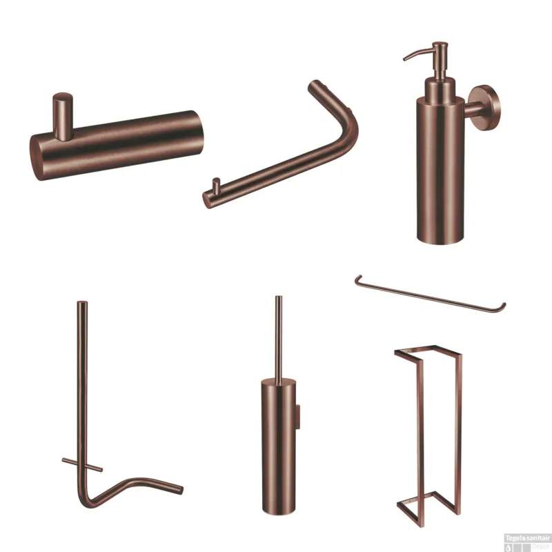 Accessoireset Qisani Flow Compleet Geborsteld Copper Koopje
