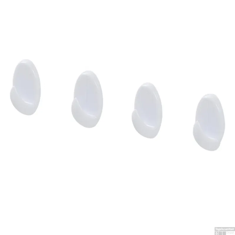 Actieprijs Tiger Baseline Oval Medium Handdoekhaak Wit (4 stuks)