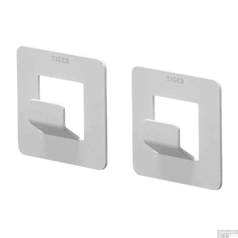 Veilige Betaling Handdoekhaak Tiger Open Wit (2 stuks)