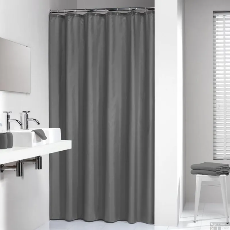 Douchegordijn Sealskin Madeira 100% Polyester 120x200 Grijs Premium