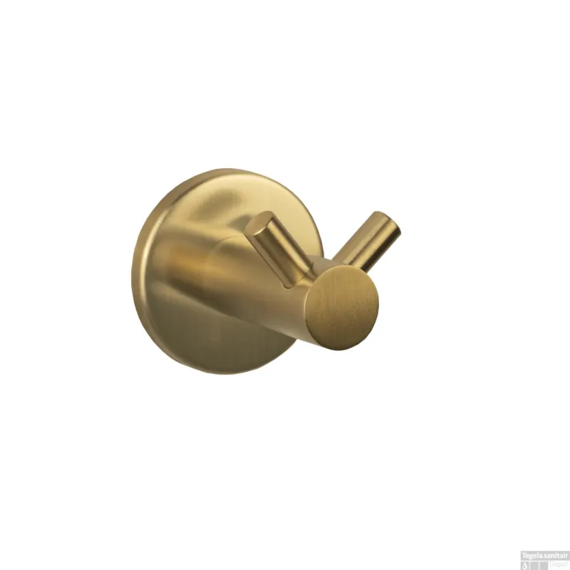 Handdoekhaak BWS Colorato Dubbel Geborsteld Goud Speciale Aanbieding