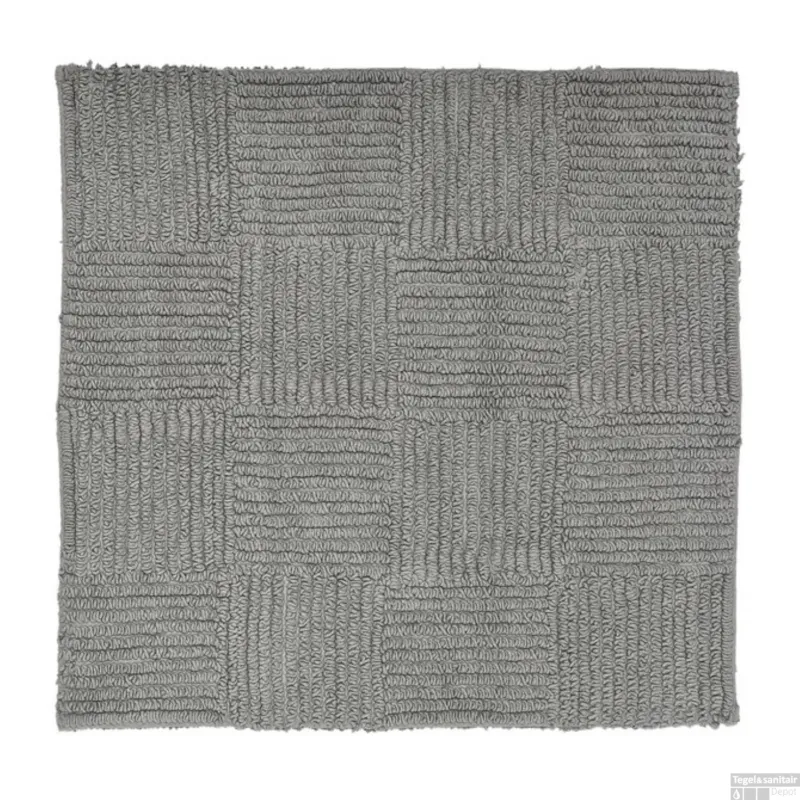 Uitverkoop Badmat Sealskin Reverse 60x60 cm Katoen Grijs