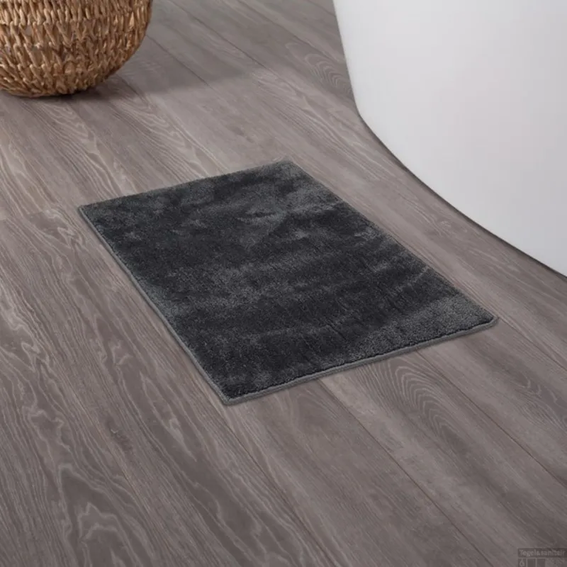 Badmat Sealskin Doux 50x80 cm Polyester Donkergrijs Aanbieding